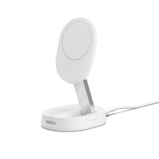 Belkin BoostCharge Pro Qi2 Convertible — Support de recharge sans fil 15W — blanc