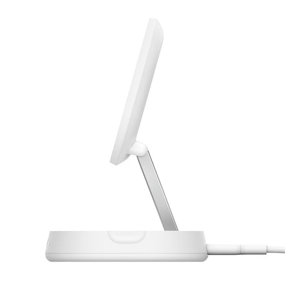 Belkin BoostCharge Pro Qi2 Convertible — Support de recharge sans fil 15W — blanc