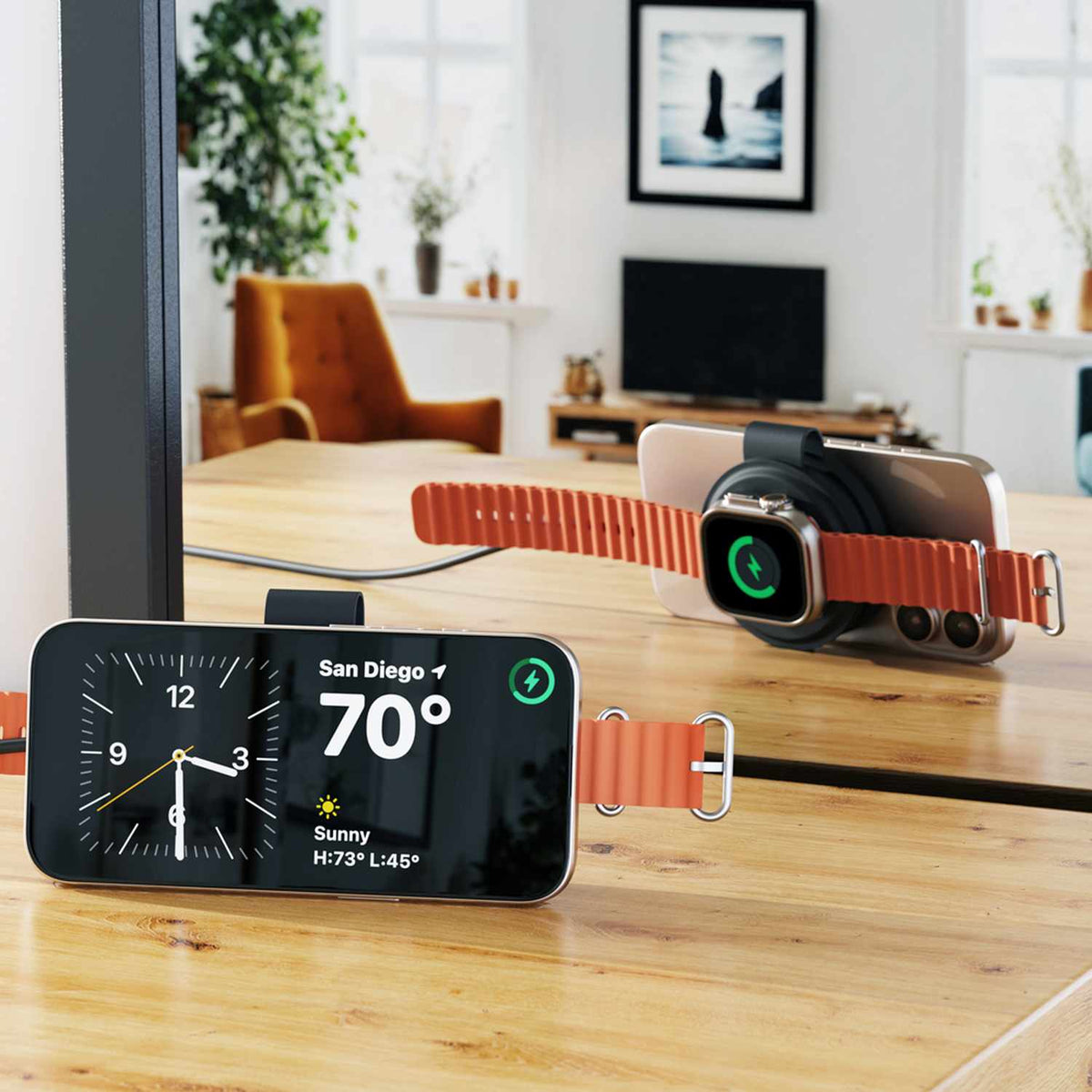 Satechi OntheGo 3-en-1 — Chargeur sans fil — noir