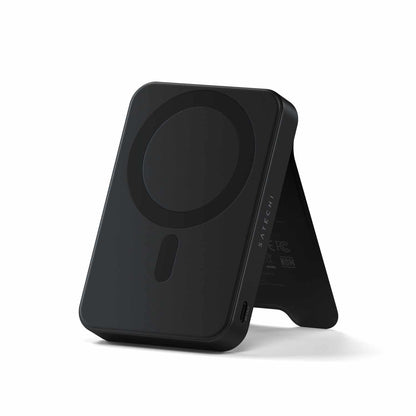 Satechi Qi2 10K — Batterie externe magnétique avec support — noir