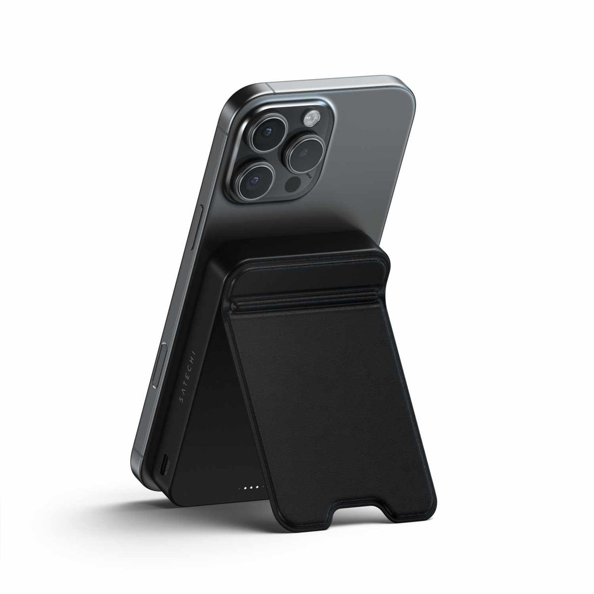 Satechi Qi2 10K — Batterie externe magnétique avec support — noir