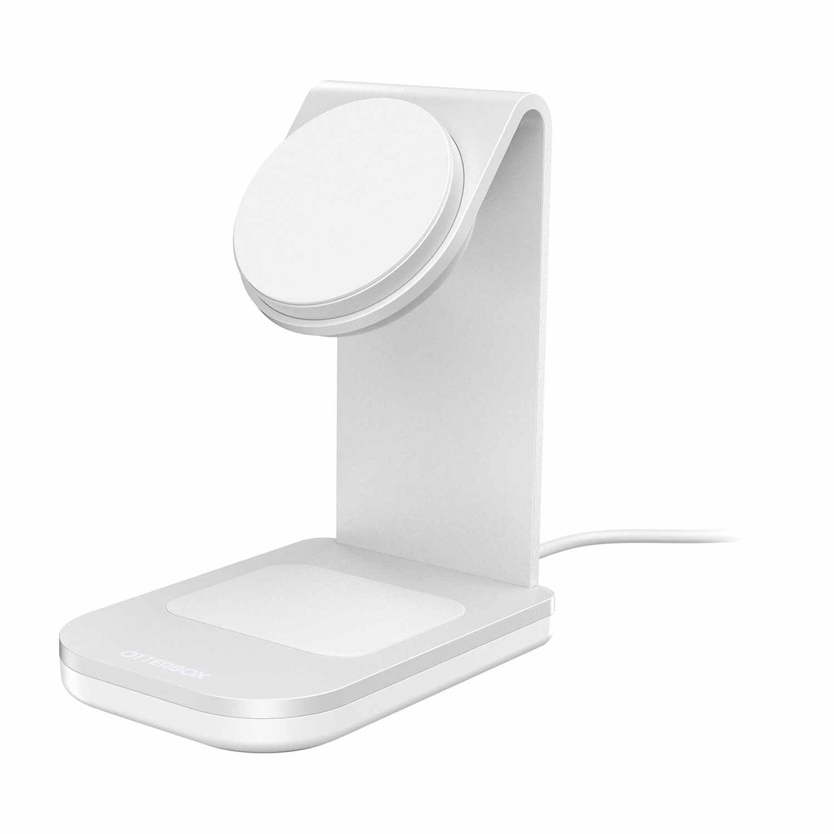 OtterBox Qi2 2-en-1 — Support de recharge sans fil 25W — blanc