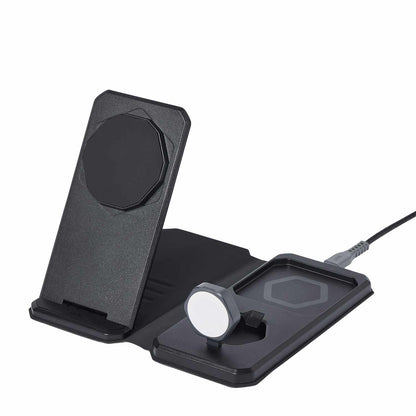 UAG SRGE 3-en-1 MagSafe Travel — Chargeur — noir/gris