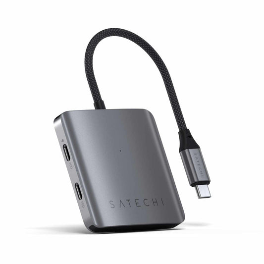 Satechi 4-port USB-C — Concentrateur avec PD Adaptateur Space — gris