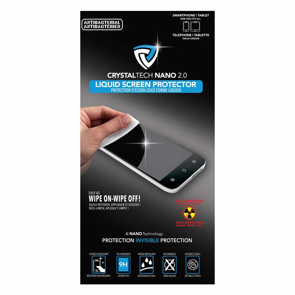 Crystaltech Nano 2.0 Antimicrobial Liquid Screen Protection