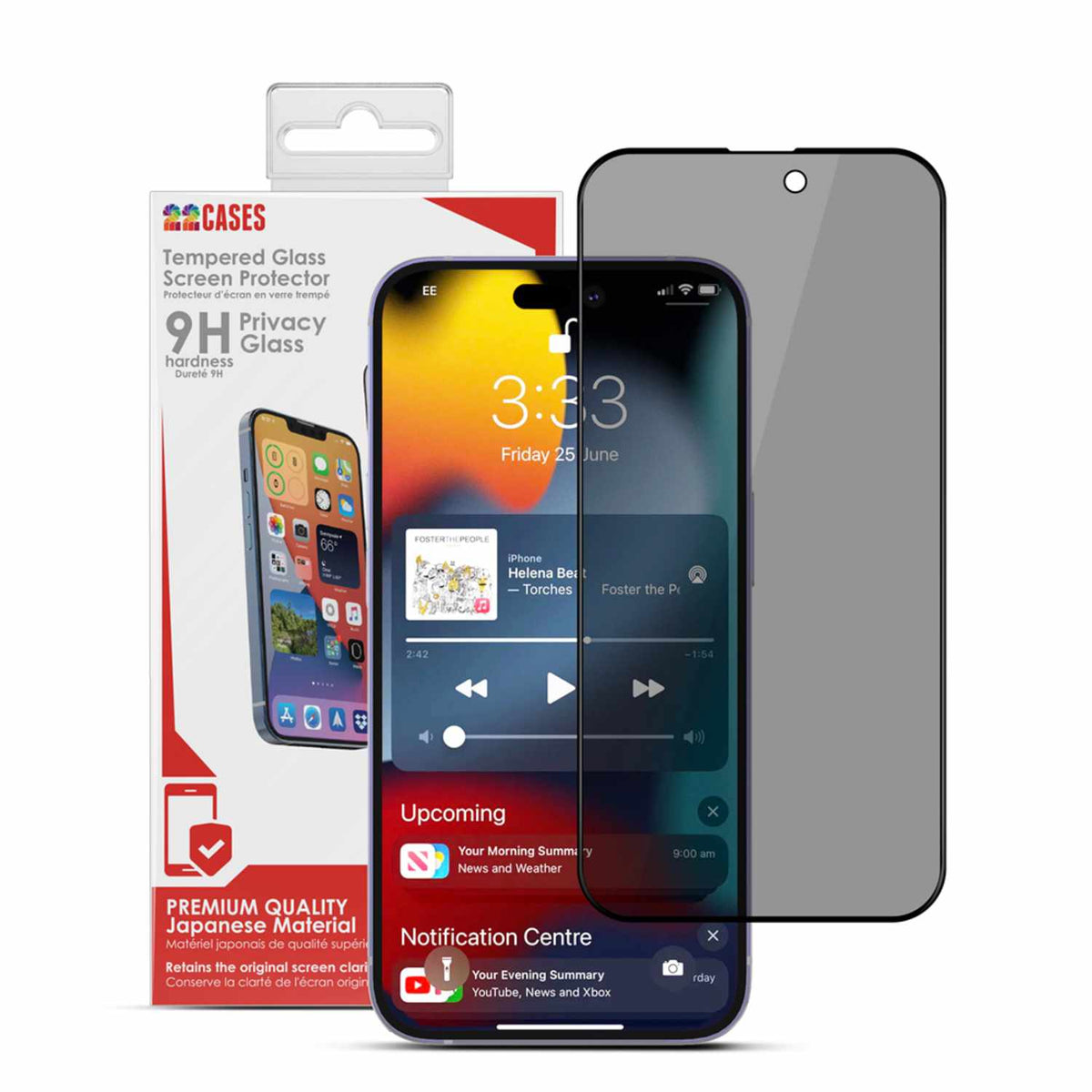 22PRISPIP14PRMAX Privacy Tempered Glass iPhone 14 Pro Max