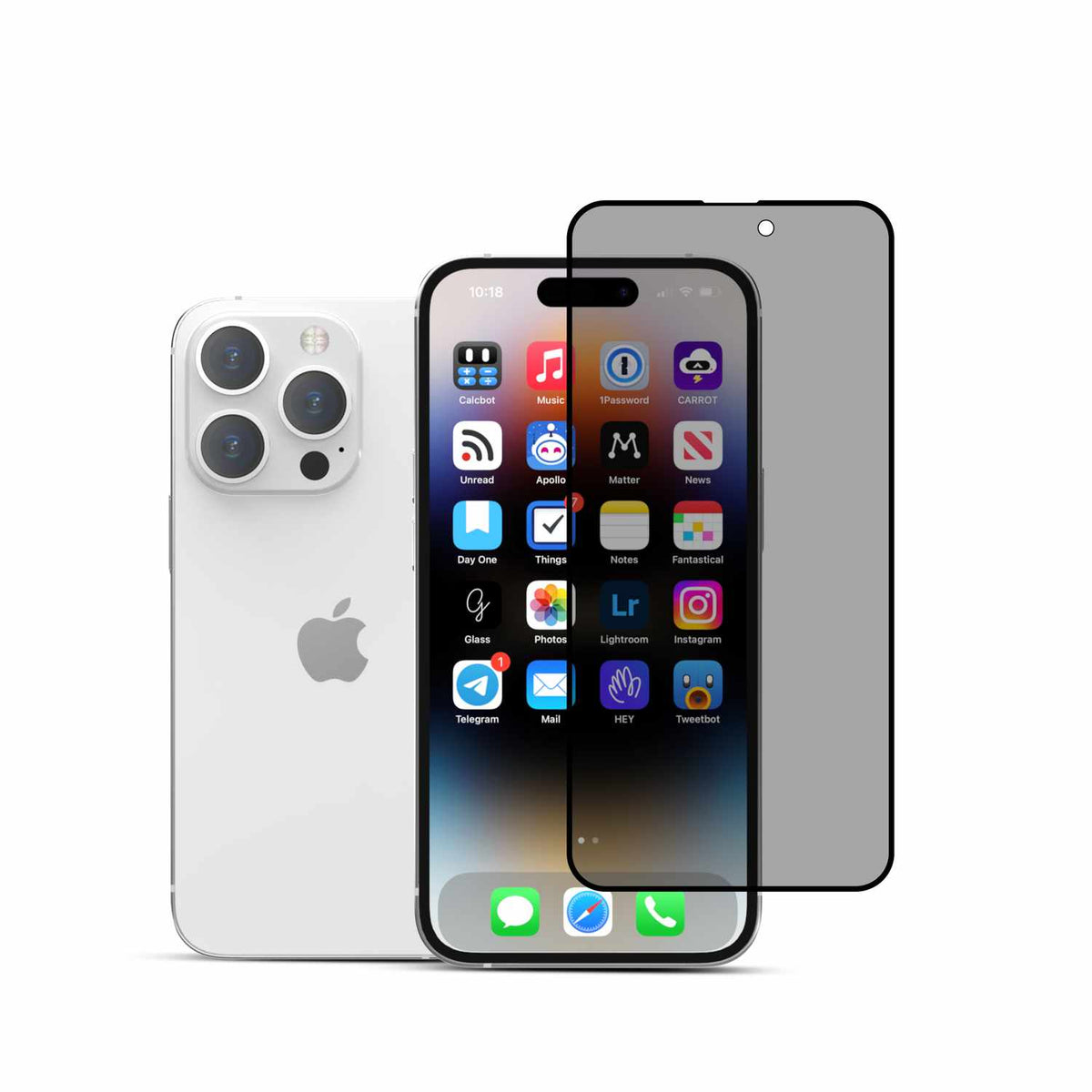 22PRISPIP15PR Privacy Tempered Glass iPhone 15 Pro