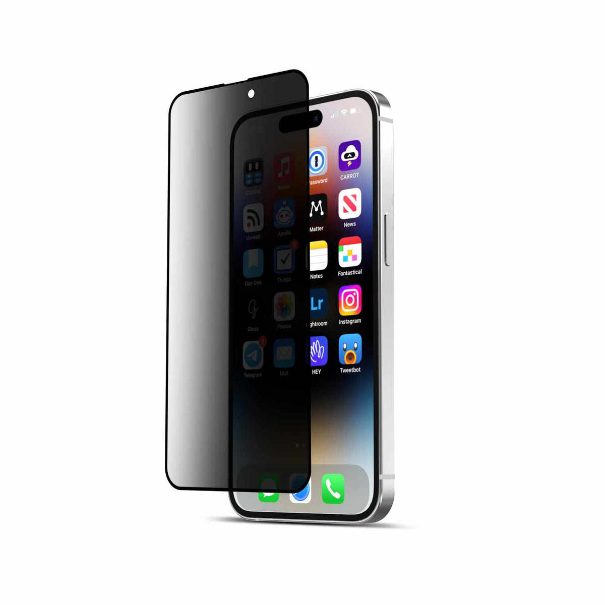 22PRISPIP15PR Privacy Tempered Glass iPhone 15 Pro