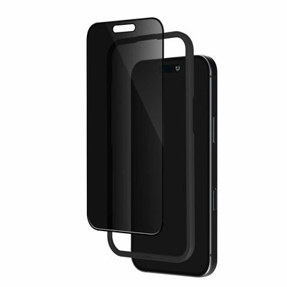 Blu Element Privacy Tempered Glass Screen Protector with Installation Kit for iPhone 16 Plus/15 Plus