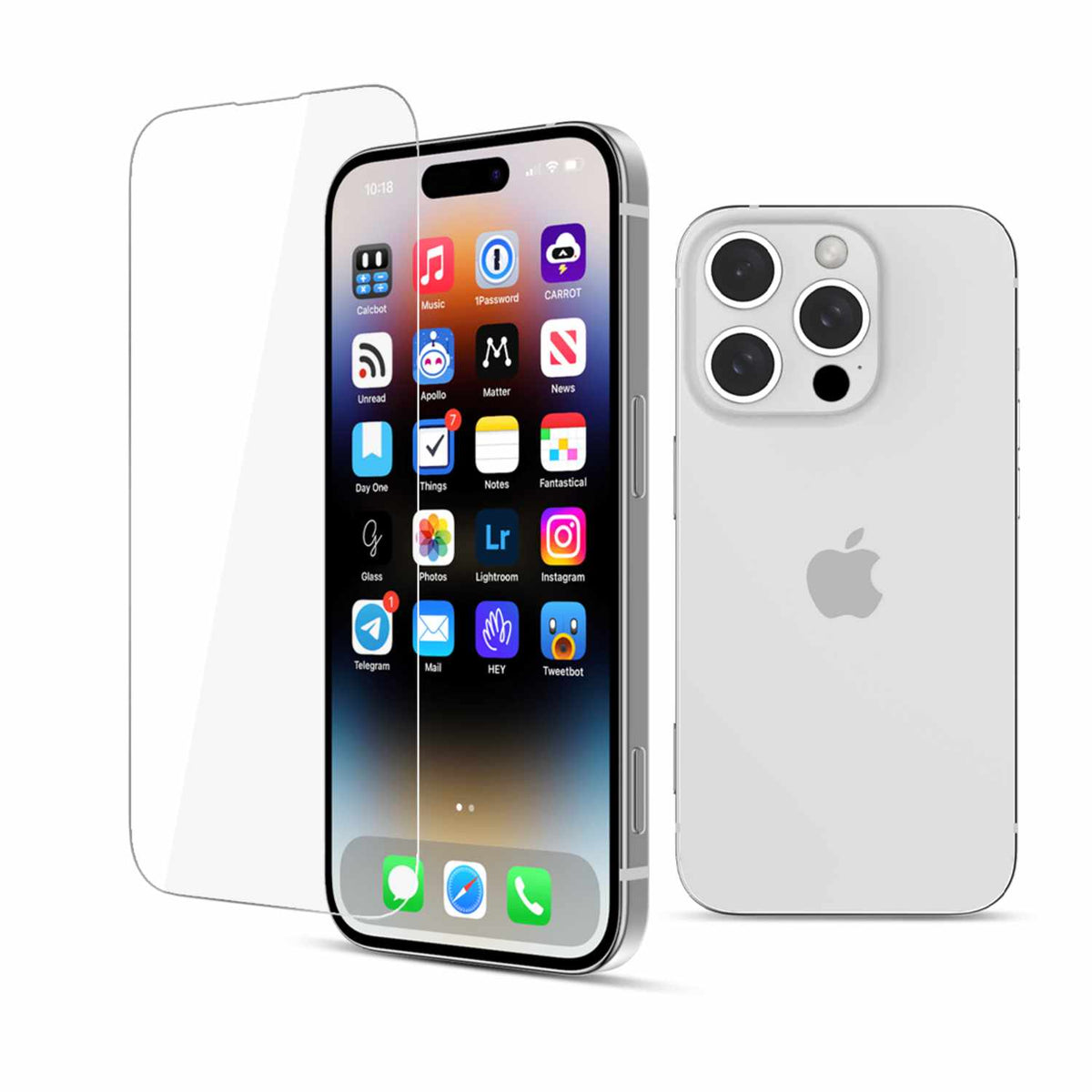 22 Cases — Protecteur d’écran en verre trempé pour iPhone 16 Pro Max