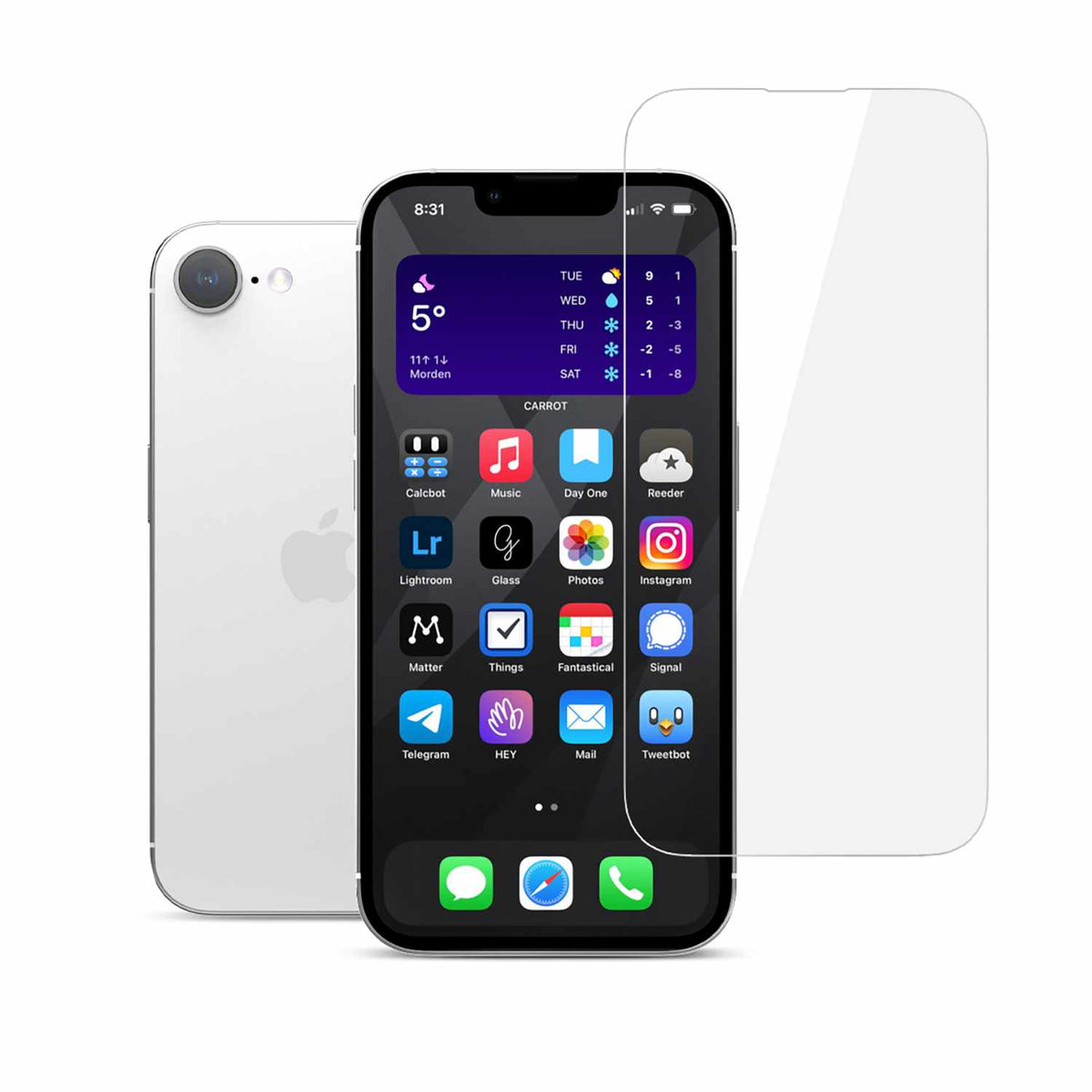 22 Cases — Protecteur d’écran en verre trempé pour iPhone 17e/iPhone 16e