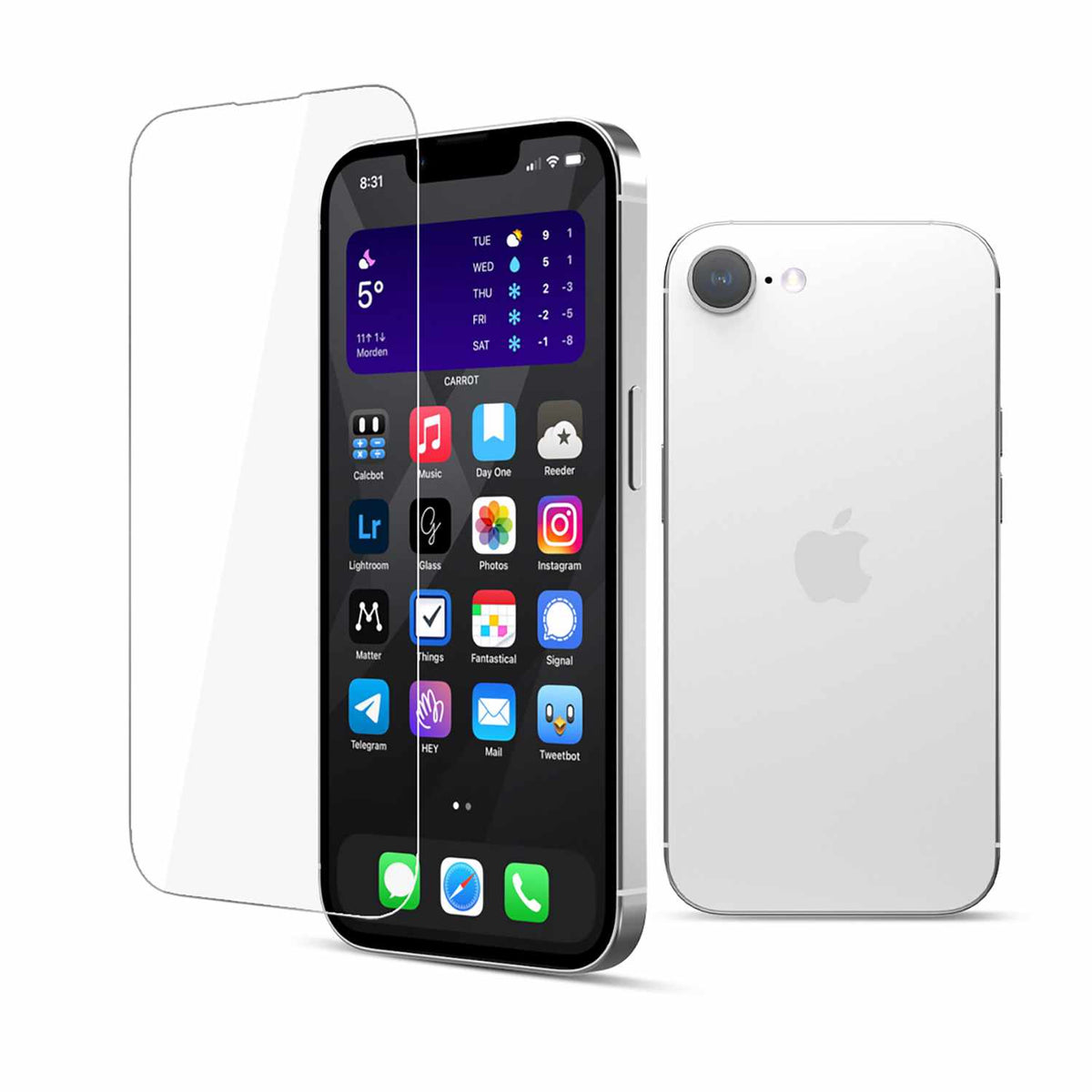 22 Cases — Protecteur d’écran en verre trempé pour iPhone 17e/iPhone 16e