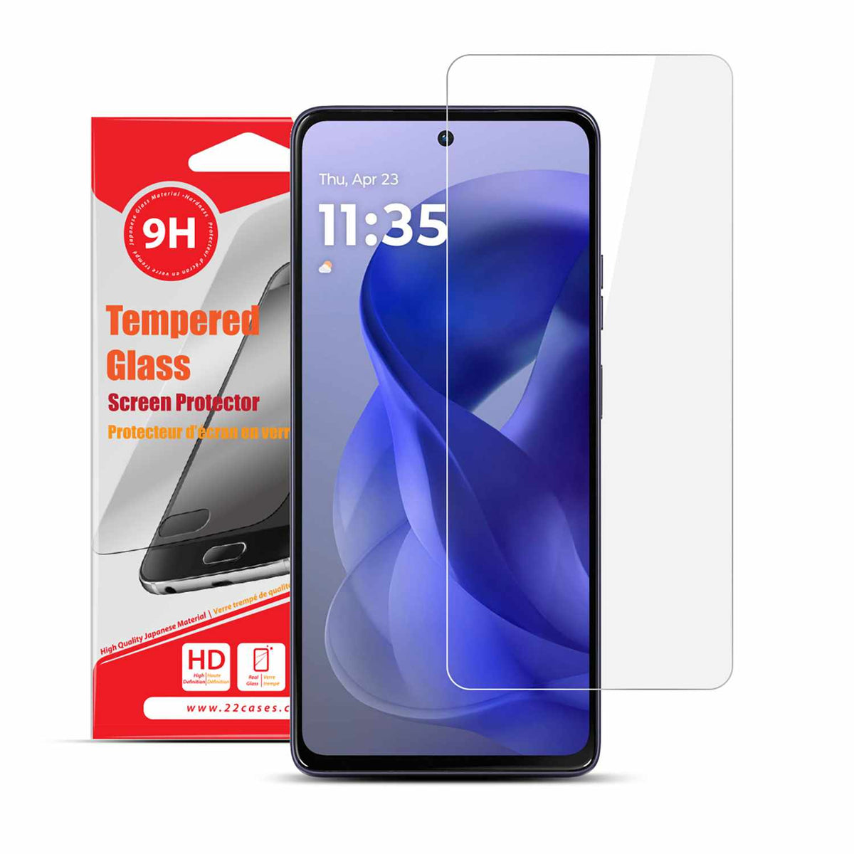 22 Cases Tempered Glass Screen Protector for Moto G Power 2025