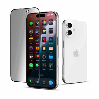 22 Cases Privacy Tempered Glass Screen Protector for iPhone 17