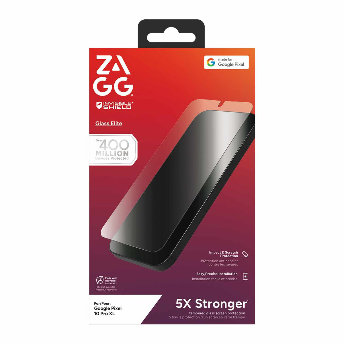 ZAGG InvisibleShield Glass Elite Biometric Screen Protector for Google Pixel 10 Pro XL