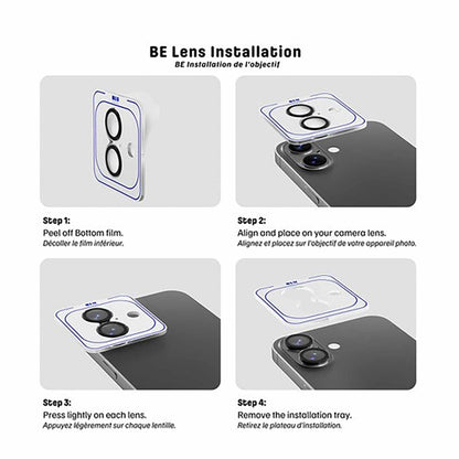 Blu Element Diamond 1 by 1 Lens Protector Black for iPhone Air
