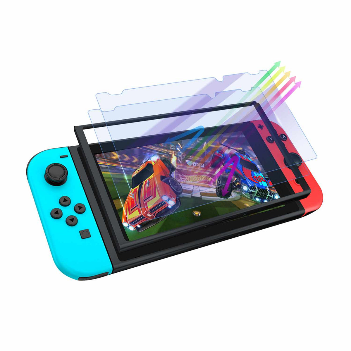 Blu Element VisionCare 2-Pack Blue Light Tempered Glass Screen Protector for Nintendo Switch