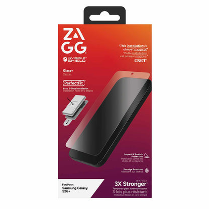 ZAGG InvisibleShield Glass Elite biométrique — Protecteur d’écran pour Samsung Galaxy S26+