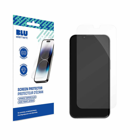 Blu Element — Protecteur d’écran en verre trempé pour iPhone 15 Pro Max