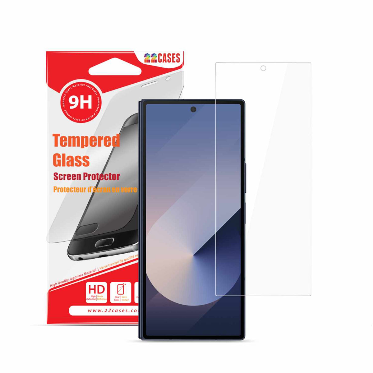 22 Cases Tempered Glass Screen Protector for Samsung Galaxy Z Fold8 Ultra/Galaxy Z Fold7