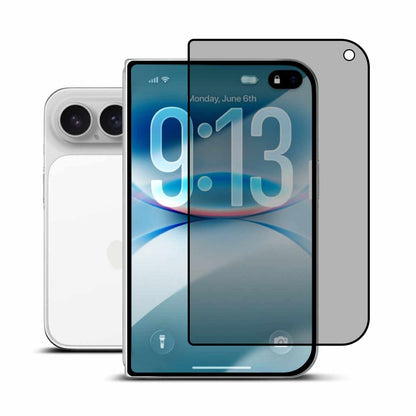 22 Cases Privacy Glass Screen Protector with 2.5D Curved Edge for iPhone Duo