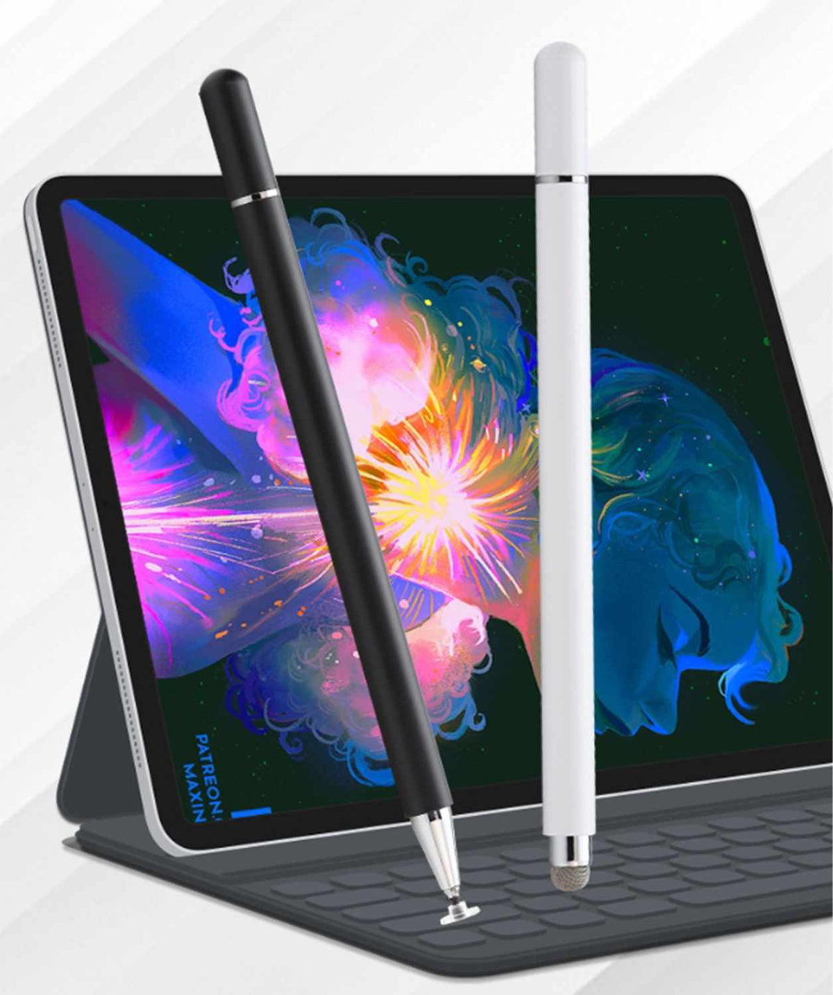 WKSMSTLWK5002BK Stylus Pen with Mesh Tip & Precise Silicone Tip Black