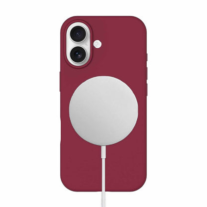 Blu Element — Étui en silicone MagSafe pour iPhone 17 — Cranberry