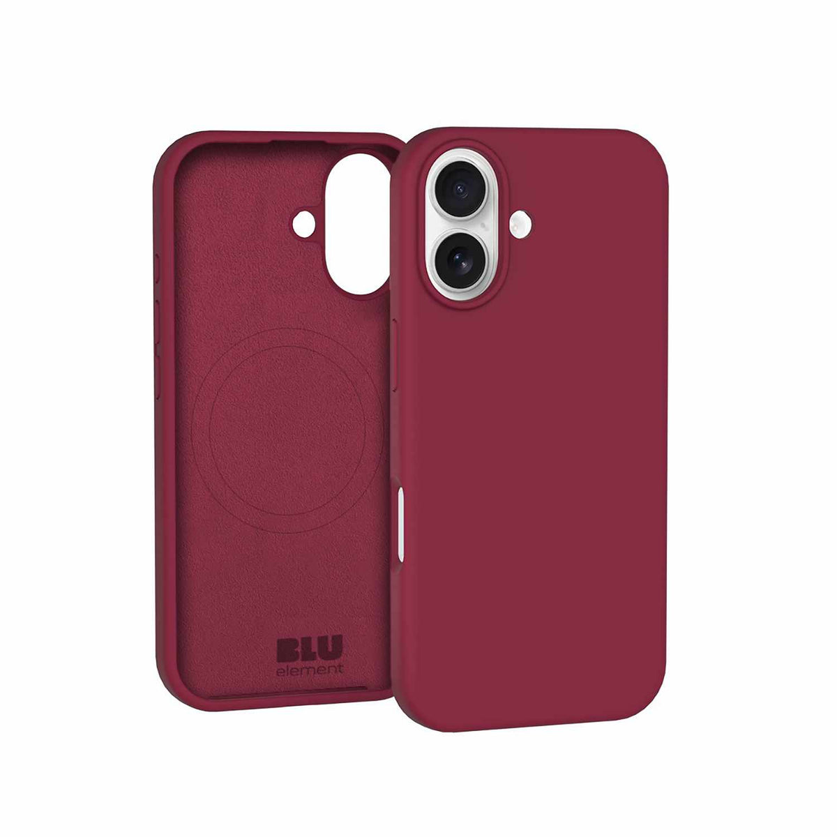 Blu Element — Étui en silicone MagSafe pour iPhone 17 — Cranberry