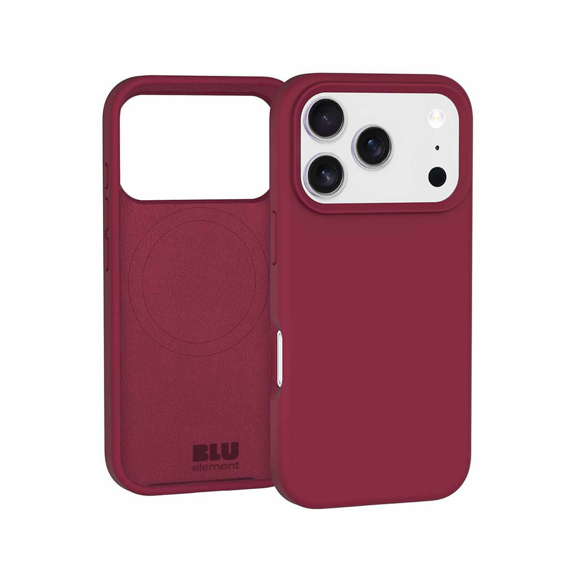 Blu Element — Étui en silicone MagSafe pour iPhone 17 Pro Max — Cranberry