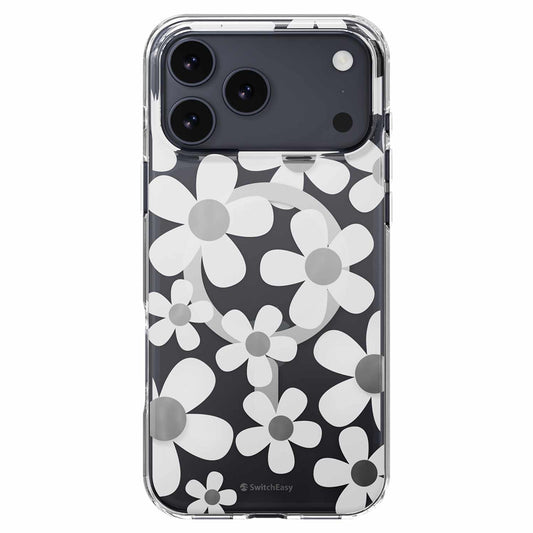 SwitchEasy Fleur 3D — Étui MagSafe pour iPhone 18 Pro Max/17 Pro Max — blanc