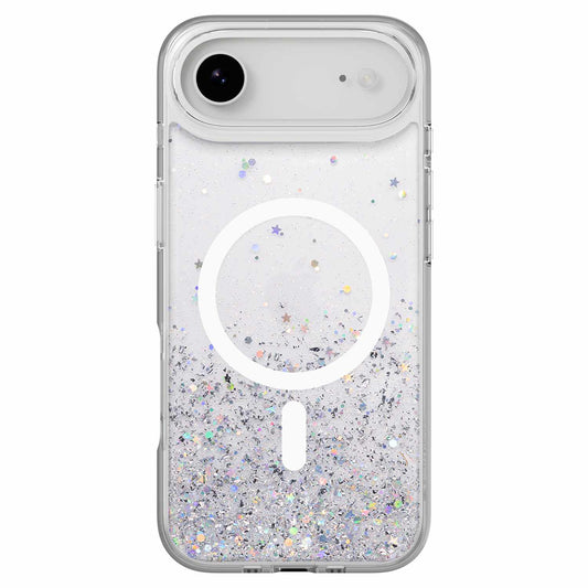 SwitchEasy Starfield 3D — Étui MagSafe pour iPhone Air — transparent
