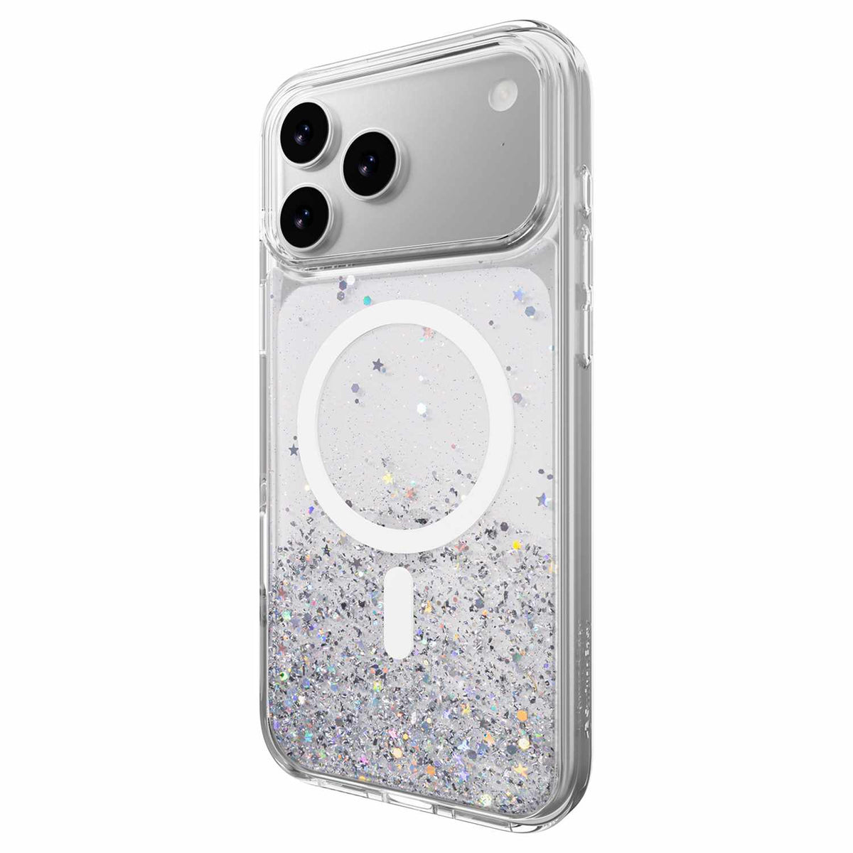 SwitchEasy Starfield 3D — Étui MagSafe pour iPhone 18 Pro Max/17 Pro Max — transparent