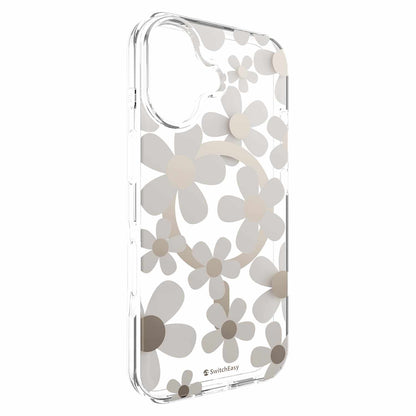 SwitchEasy Fleur 3D — Étui MagSafe pour iPhone 17 — Golden gris