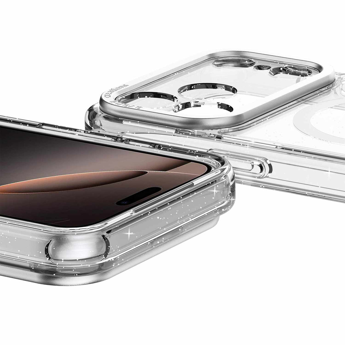 Avana Starlight — Étui MagSafe pour iPhone 18 Pro/17 Pro — argent