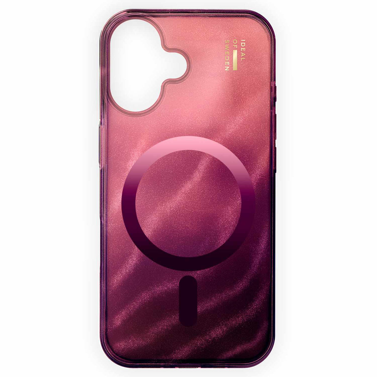 Ideal of Sweden Glitter Glow MagSafe Case Cherry Lacquer for iPhone 17