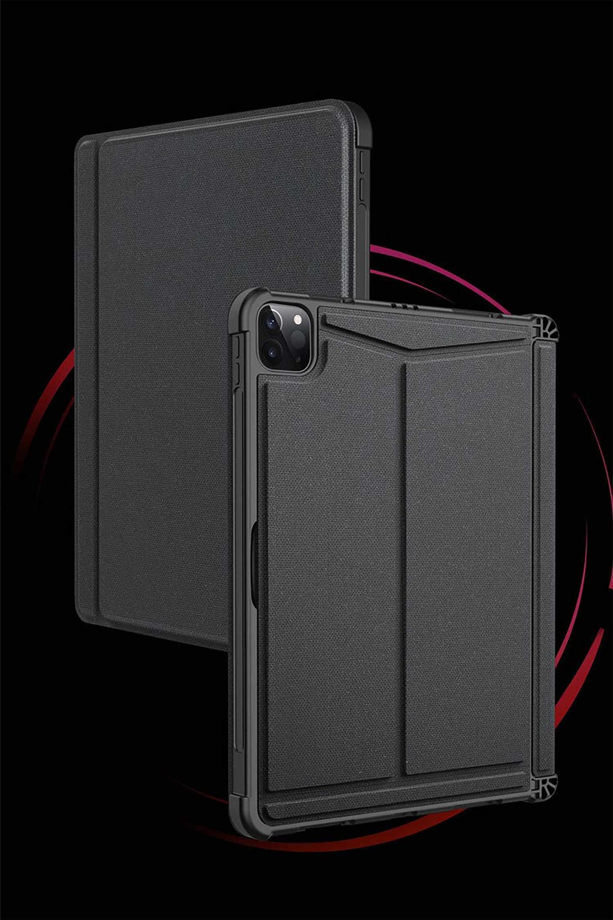 Bulk Packaging Canadian French Layout Keyboard Folio Case Black for iPad 10.9 2022 (10th Gen)