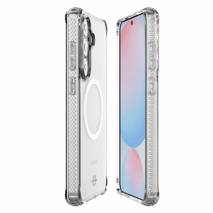 ITSKINS Hybrid_R — Étui avec aimants pour Samsung Galaxy S25 FE — transparent