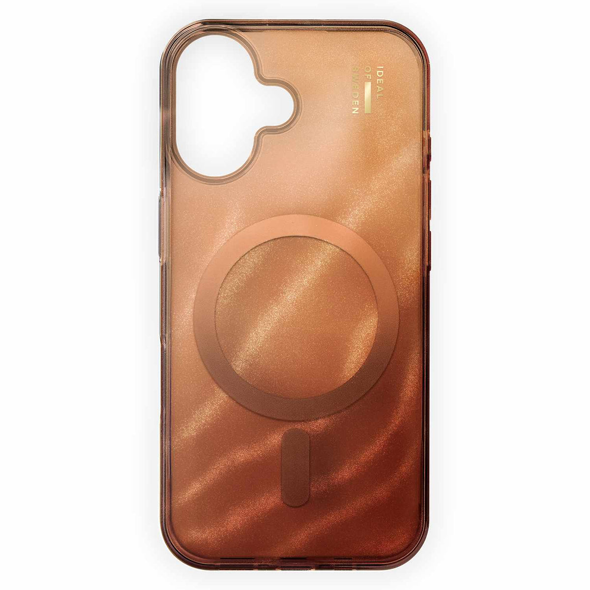 Ideal of Sweden Glitter Glow — Étui MagSafe pour iPhone 17 — Mocha Mousse