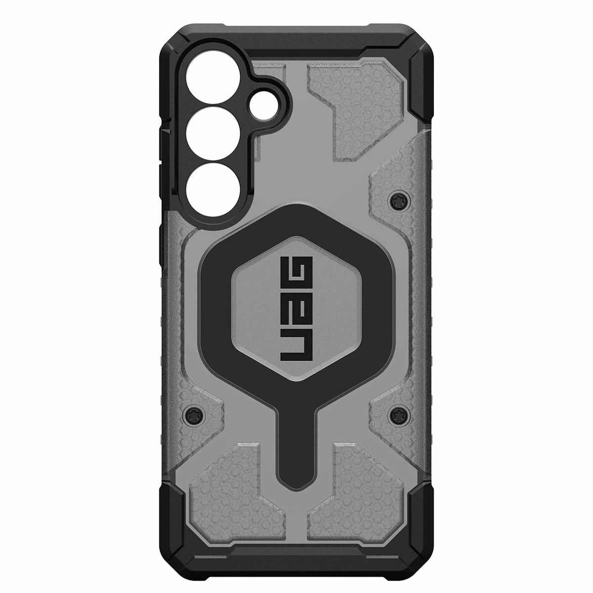 UAG Pathfinder — Étui transparent avec aimants pour Samsung Galaxy S25 FE — Ash/noir