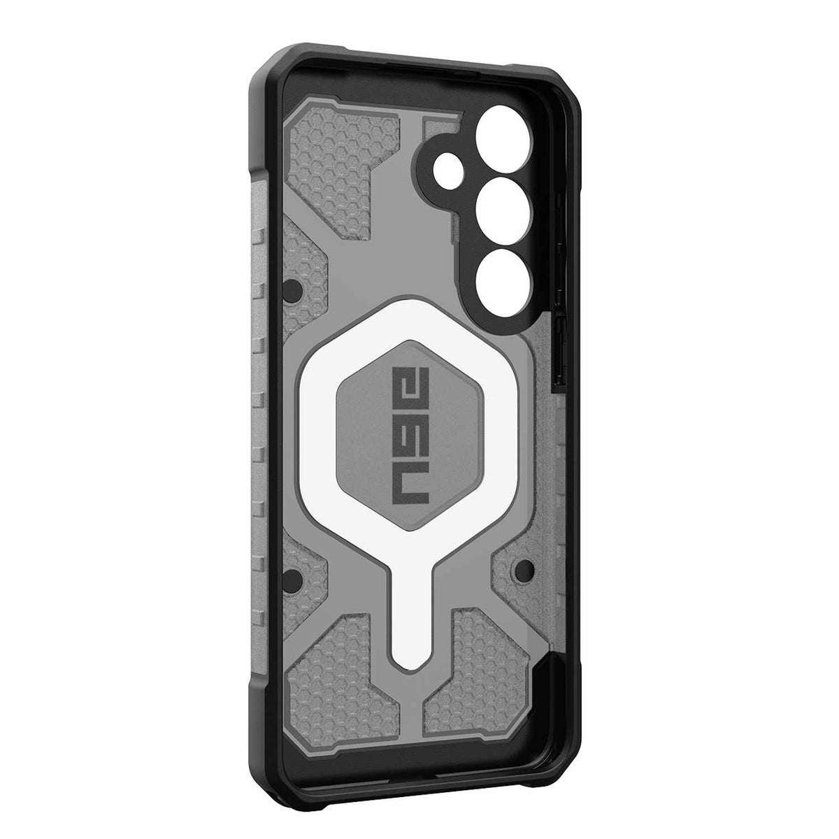UAG Pathfinder — Étui transparent avec aimants pour Samsung Galaxy S25 FE — Ash/noir
