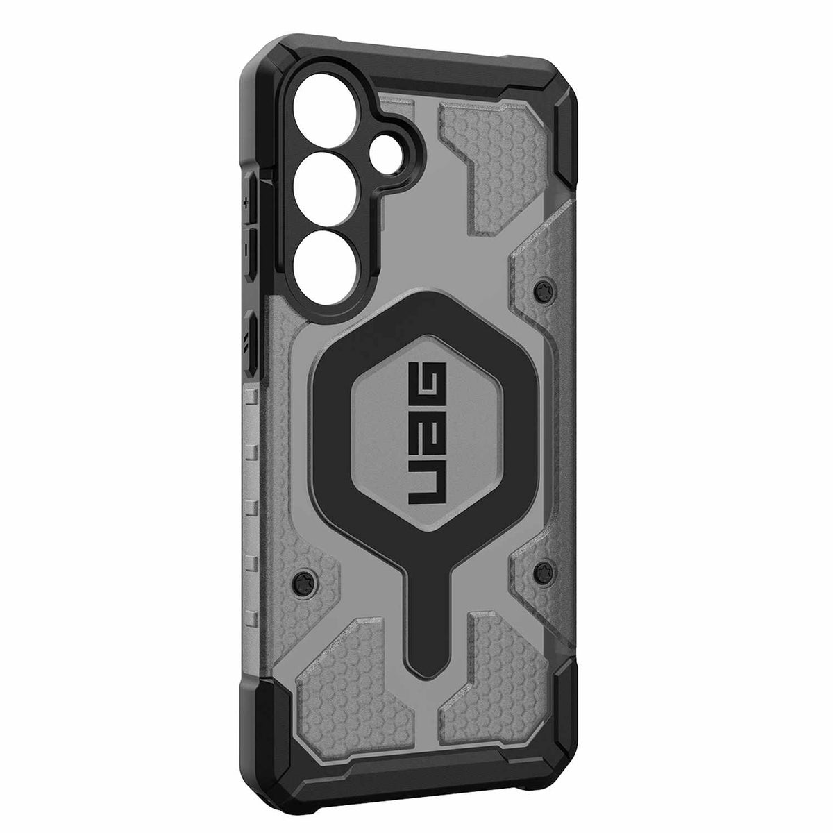 UAG Pathfinder — Étui transparent avec aimants pour Samsung Galaxy S25 FE — Ash/noir
