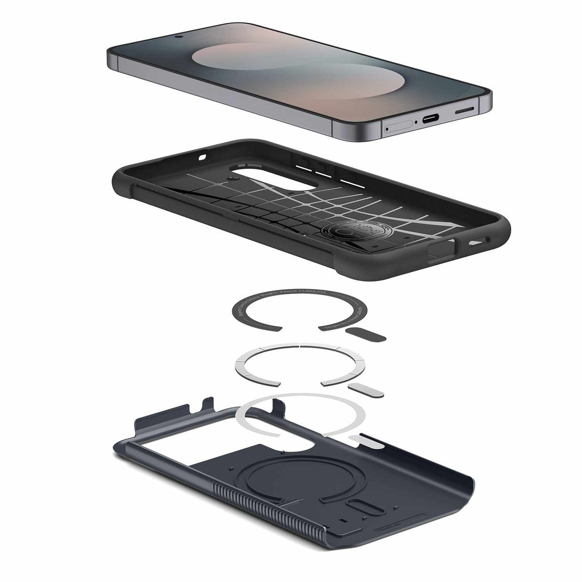 Spigen Slim Armor MagFit Case Metal Slate for Samsung Galaxy S25 FE