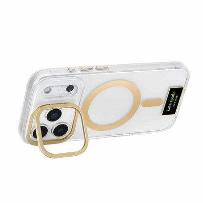 Kate Spade Protective MagSafe Case w/Stand Icon Clear for iPhone 17 Pro