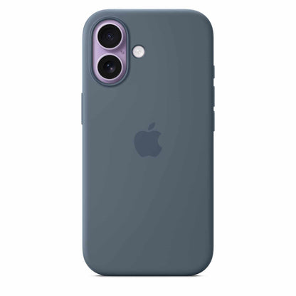 Apple — Étui en silicone avec MagSafe pour iPhone 17 — Anchor bleu