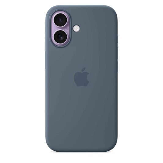 Apple — Étui en silicone avec MagSafe pour iPhone 17 — Anchor bleu