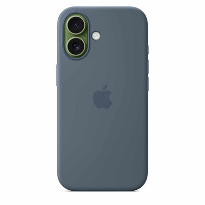 Apple — Étui en silicone avec MagSafe pour iPhone 17 — Anchor bleu