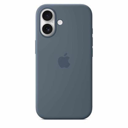 Apple — Étui en silicone avec MagSafe pour iPhone 17 — Anchor bleu
