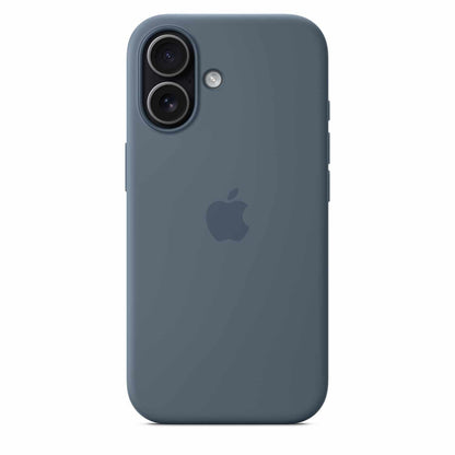 Apple — Étui en silicone avec MagSafe pour iPhone 17 — Anchor bleu
