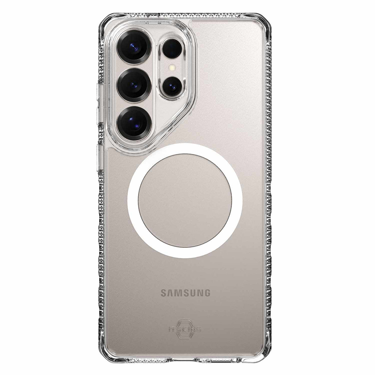 ITSKINS Hybrid_R — Étui avec aimants pour Samsung Galaxy S26 Ultra — transparent