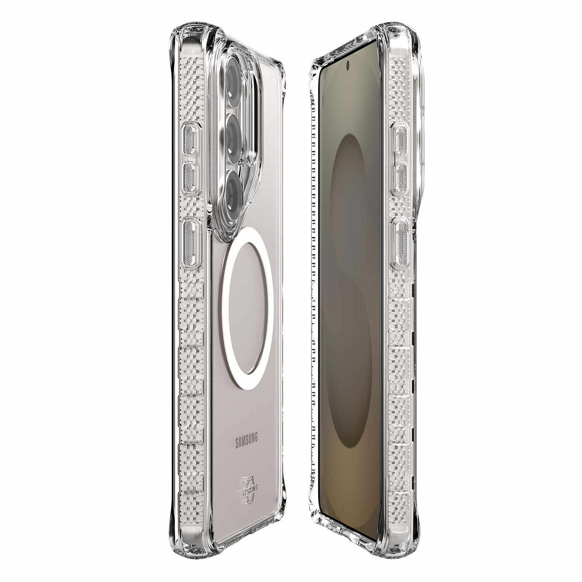 ITSKINS Hybrid_R — Étui avec aimants pour Samsung Galaxy S26 Ultra — transparent